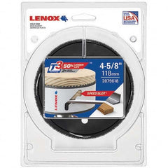 Lenox - Hole Saws Saw Diameter (mm): 1.50 Saw Diameter (Inch): 4-3/4 - Strong Tooling