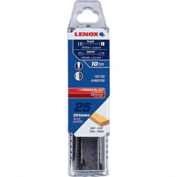 Lenox - Jig Saw Blades Blade Material: Bi-Metal Blade Length (Inch): 4 - Strong Tooling