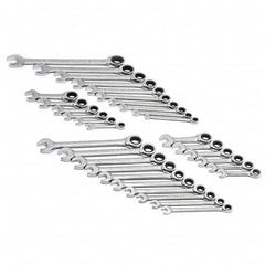 GearWrench - Wrench Sets Tool Type: Ratcheting Combination Wrench System of Measurement: Inch/Metric - Strong Tooling