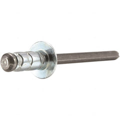 STANLEY Engineered Fastening - Size 6 Large Flange Head Aluminum Multi Grip Blind Rivet - Strong Tooling