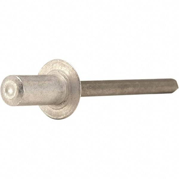 STANLEY Engineered Fastening - Size 8 Dome Head Aluminum Closed End Blind Rivet - Steel Mandrel, 0.126" to 1/4" Grip, 1/4" Head Diam, 0.257" to 0.261" Hole Diam, - Strong Tooling