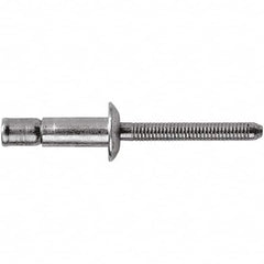 STANLEY Engineered Fastening - Size 8 Dome Head Stainless Steel Structural with Locking Stem Blind Rivet - Stainless Steel Mandrel, 0.08" to 5/8" Grip, 1/4" Head Diam, 0.261" to 0.276" Hole Diam, 0.162" Body Diam - Strong Tooling