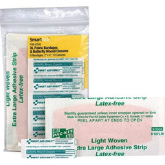 PRO-SAFE - 4" Long x 1/8" Wide, Butterfly Wound Care - White, Woven Fabric Bandage - Strong Tooling