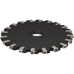 Seco - Arbor Hole Connection, 17/32" Cutting Width, 121.04mm Depth of Cut, 315mm Cutter Diam, 50mm Hole Diam, 10 Tooth Indexable Slotting Cutter - R335.25 Toolholder, XNHQ 1407 Insert, Neutral Cutting Direction - Strong Tooling