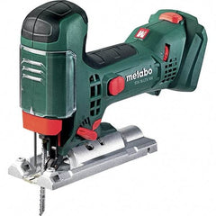 Metabo - 18 Volt, 550 to 2,800 SPM, 13/16" Stroke Length, Lithium-Ion Cordless Jigsaw - 45° Cutting Angle, Series 18V LiHD - Strong Tooling