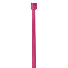 Polybag Tape & Ties; Type: Cable Ties; Overall Length (Inch): 4; Width (Inch): 0.1; Color: Fluorescent Pink