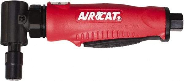 AIRCAT - 1/4" Collet, Angle Handle, Angle Air Die Grinder - 20,000 RPM, Rear Exhaust, 6 CFM, 0.5 hp, 90 psi, 1/4" Inlet - Strong Tooling