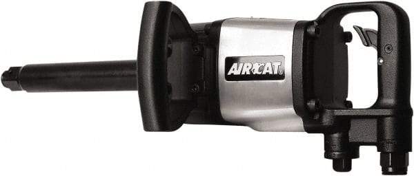 AIRCAT - 1" Drive, 5,000 RPM, 1,800 Ft/Lb Torque Impact Wrench - D-Handle, 1,400 IPM, 12 CFM, 90 psi, 1/2" NPT Inlet - Strong Tooling