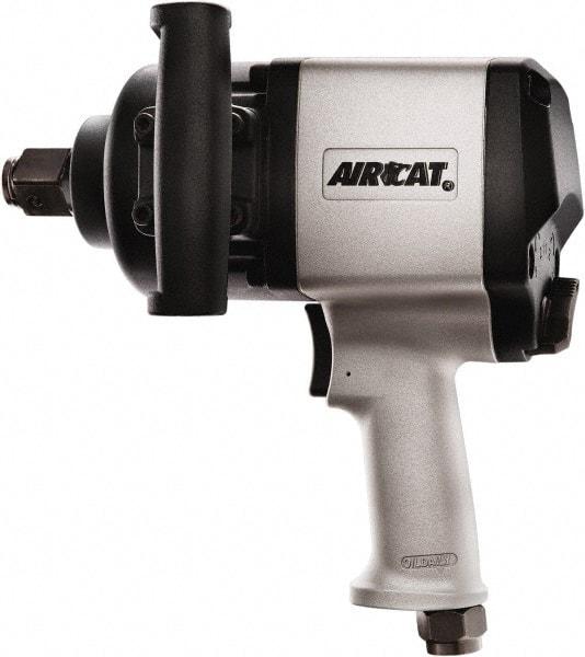 AIRCAT - 1" Drive, 4,800 RPM, 1,580 Ft/Lb Torque Impact Wrench - Pistol Grip Handle, 900 IPM, 13 CFM, 90 psi, 1/2" NPT Inlet - Strong Tooling