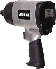 AIRCAT - 3/4" Drive, 6,000 RPM, 1,400 Ft/Lb Torque Impact Wrench - Pistol Grip Handle, 1,600 IPM, 8 CFM, 90 psi, 3/8" NPT Inlet - Strong Tooling