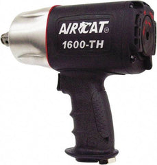 AIRCAT - 3/4" Drive, 4,500 RPM, 1,200 Ft/Lb Torque Impact Wrench - Pistol Grip Handle, 900 IPM, 8 CFM, 90 psi, 3/8" NPT Inlet - Strong Tooling