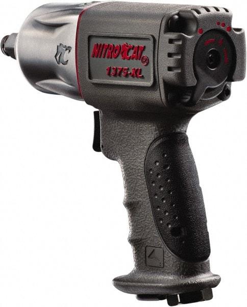 AIRCAT - 1/2" Drive, 10,000 RPM, 500 Ft/Lb Torque Impact Wrench - Pistol Grip Handle, 1,350 IPM, 6 CFM, 90 psi, 1/4" NPT Inlet - Strong Tooling