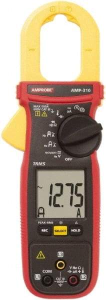 Amprobe - AMP-310, CAT III, Digital True RMS HVAC Clamp Meter with 1.1811" Clamp On Jaws - 600 VAC/VDC, 600 AC Amps, Measures Voltage, Capacitance, Current, microAmps, Resistance, Temperature - Strong Tooling