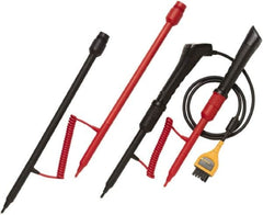 Fluke - Red/Black Electrical Test Equipment Probe Set - Use with Fluke BT520 Battersy Analyzers - Strong Tooling