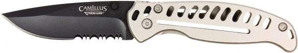 Clauss - 3" Blade, Drop Point Folding Knife - Stainless Steel - Strong Tooling