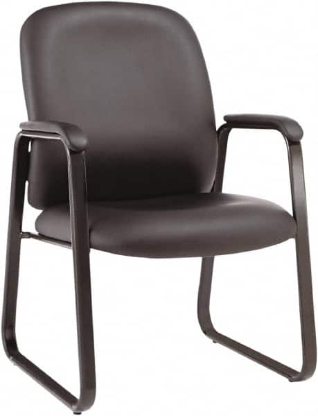 ALERA - Black Leather Guest Chair - 24-1/8" Wide x 36-5/8" High - Strong Tooling