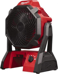 Milwaukee Tool - 7" Blade, 284 Max CFM, Cordless Fan - 2.5 Amps, 18 Volts, 3 Speed - Strong Tooling