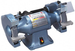 Palmgren - 10" Wheel Diam, 1 hp Grinder - 1" Arbor Hole Diam, 3 Phase, 1,725 Max RPM, 220/440 Volts - Strong Tooling