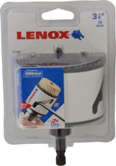 Lenox - 3-1/8" Diam, 1-1/2" Cutting Depth, Hole Saw - Bi-Metal Saw, Toothed Edge - Strong Tooling