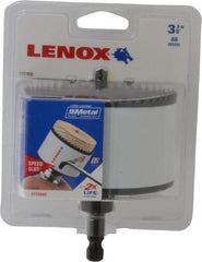 Lenox - 3-3/8" Diam, 1-1/2" Cutting Depth, Hole Saw - Bi-Metal Saw, Toothed Edge - Strong Tooling