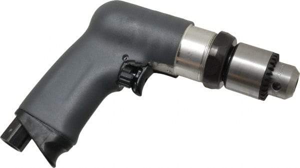 Ingersoll-Rand - 3/8" Reversible Keyed Chuck - Pistol Grip Handle, 2,000 RPM, 17 CFM, 0.4 hp, 90 psi - Strong Tooling