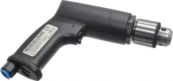 Ingersoll-Rand - 3/8" Keyed Chuck - Pistol Grip Handle, 2,100 RPM, 19 CFM, 0.5 hp, 90 psi - Strong Tooling