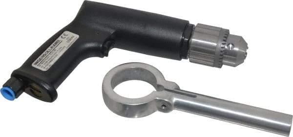 Ingersoll-Rand - 1/2" Keyed Chuck - Pistol Grip Handle, 950 RPM, 19 CFM, 0.5 hp, 90 psi - Strong Tooling