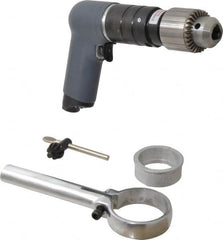 Ingersoll-Rand - 1/2" Keyed Chuck - Pistol Grip Handle, 600 RPM, 25 CFM, 0.75 hp, 90 psi - Strong Tooling