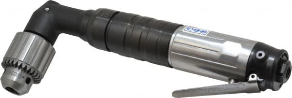 Ingersoll-Rand - 1/2" Keyed Chuck - Right Angle Handle, 600 RPM, 26 CFM, 0.75 hp, 90 psi - Strong Tooling