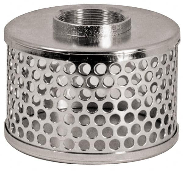 Kuriyama of America - 6" Hose, Round Hole Strainer - Plated Steel - Strong Tooling