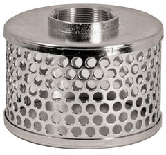 Dixon Valve & Coupling - 4" Hose, Round Hole Strainer - Stainless Steel - Strong Tooling