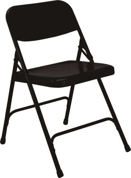 NPS - 18-1/4" Wide x 20-1/4" Deep x 29-1/2" High, Steel Standard Folding Chair - Black - Strong Tooling