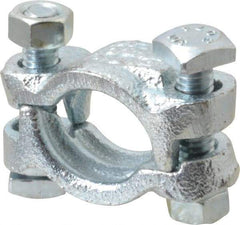 Dixon Valve & Coupling - 1-1/8 to 1-3/16" OD, Double Bolt Iron Clamp - Plated Malleable Iron - Strong Tooling