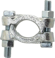 Dixon Valve & Coupling - 1-3/16 to 1-3/8" OD, Double Bolt Iron Clamp - Plated Malleable Iron - Strong Tooling