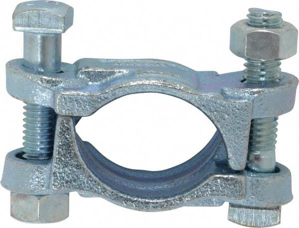 Dixon Valve & Coupling - 1-5/8 to 1-13/16" OD, Double Bolt Iron Clamp - Plated Malleable Iron - Strong Tooling