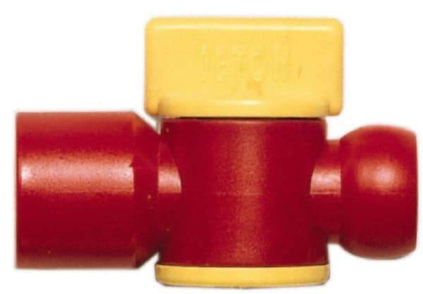 Value Collection - 2 Piece, 3/8" ID Coolant Hose BSPT Valve - Female to Female Connection, POM Body, 3/8 BSPT, Use with Snap Together Hose Systems - Strong Tooling