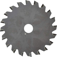 Onsrud - 4" Diam x 0.095" Blade Thickness x 5/8" Arbor Hole Diam, 20 Tooth Slitting and Slotting Saw - Arbor Connection, Right Hand, Uncoated, Carbide-Tipped, 0° Rake - Strong Tooling