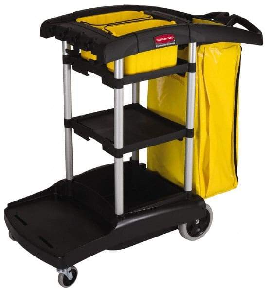 Rubbermaid - Polyethylene Janitor Cart - 49-3/4" Long - Strong Tooling