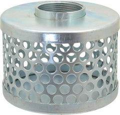 Kuriyama of America - 1-1/2" Hose, Round Hole Strainer - Plated Steel - Strong Tooling