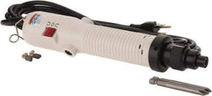 Ingersoll-Rand - Pistol Grip Handle, 1,000 RPM, 4.4 to 17 In/Lb Torque, Electric Screwdriver - 1/4" Bit Holder, 115 Volts, 0.45 Amps - Strong Tooling