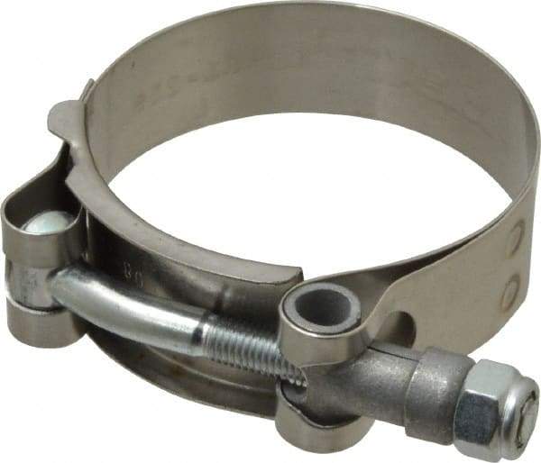 Campbell Fittings - 2-1/4" Hose, 3/4" Wide x 0.025" Thick, T-Bolt Band Clamp - Stainless Steel - Strong Tooling