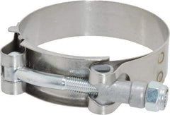 Campbell Fittings - 2-1/2" Hose, 3/4" Wide x 0.025" Thick, T-Bolt Band Clamp - Stainless Steel - Strong Tooling