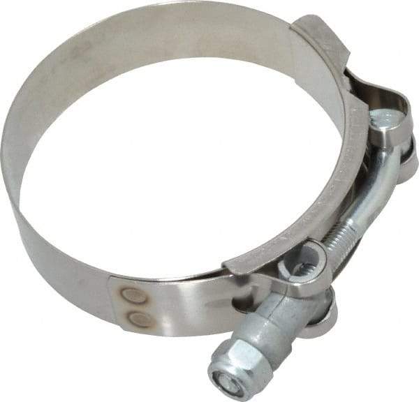 Campbell Fittings - 2-3/4" Hose, 3/4" Wide x 0.025" Thick, T-Bolt Band Clamp - Stainless Steel - Strong Tooling