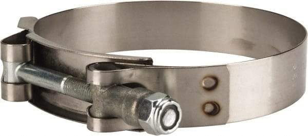 Campbell Fittings - 3-1/2" Hose, 3/4" Wide x 0.025" Thick, T-Bolt Band Clamp - Stainless Steel - Strong Tooling