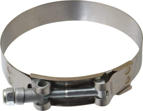 Campbell Fittings - 4" Hose, 3/4" Wide x 0.025" Thick, T-Bolt Band Clamp - Stainless Steel - Strong Tooling