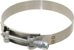 Campbell Fittings - 4-1/2" Hose, 3/4" Wide x 0.025" Thick, T-Bolt Band Clamp - Stainless Steel - Strong Tooling