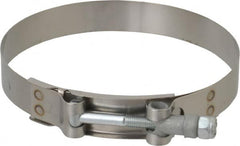 Campbell Fittings - 4-3/4" Hose, 3/4" Wide x 0.025" Thick, T-Bolt Band Clamp - Stainless Steel - Strong Tooling