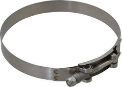 Campbell Fittings - 5-3/4" Hose, 3/4" Wide x 0.025" Thick, T-Bolt Band Clamp - Stainless Steel - Strong Tooling