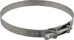 Campbell Fittings - 7-1/4" Hose, 3/4" Wide x 0.025" Thick, T-Bolt Band Clamp - Stainless Steel - Strong Tooling