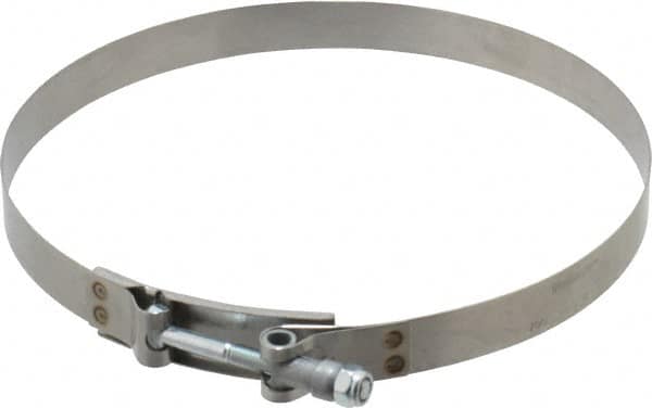 Campbell Fittings - 8" Hose, 3/4" Wide x 0.025" Thick, T-Bolt Band Clamp - Stainless Steel - Strong Tooling